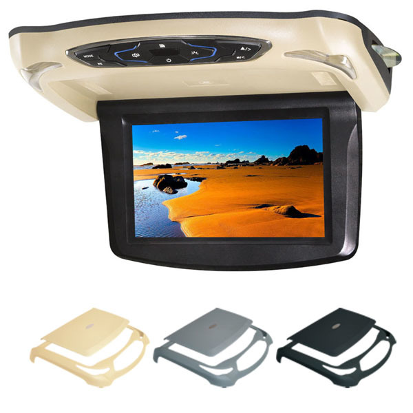 9'' Flip Down DVD Player with USB SD (MP5) FM IR Transmitter