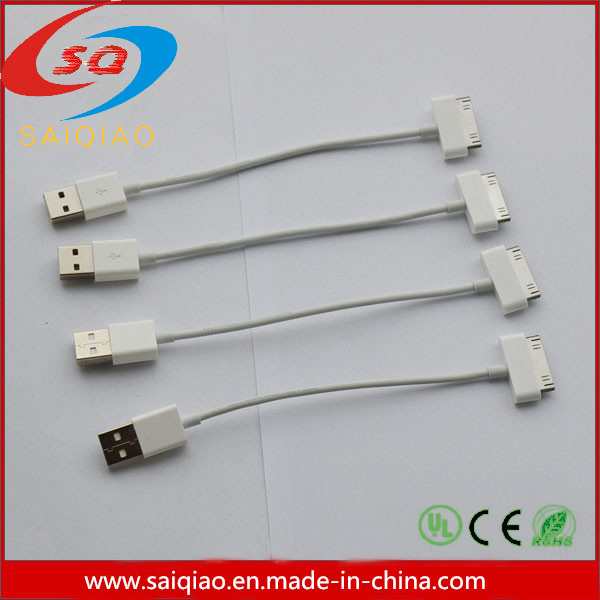 Wholesales Factory Cheap Price 20cm 30pin for iPhone 4 USB Charger Data Cable