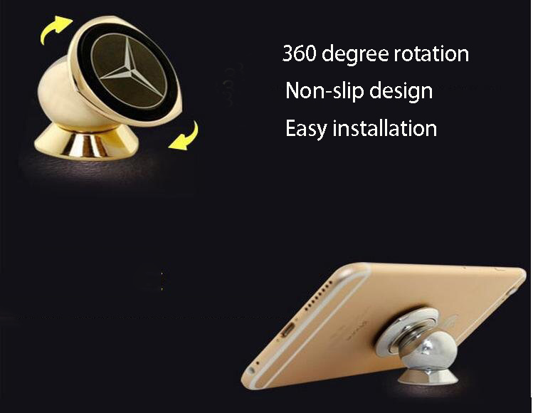 Universal Rotating Magnetic Car Cellphone Holder