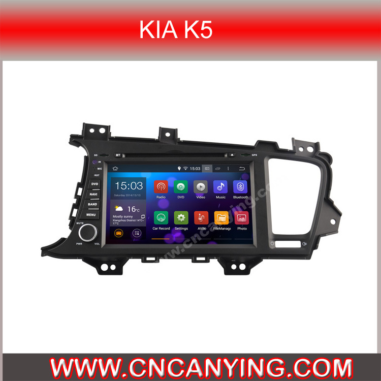 Pure Android 4.4.4 Car GPS Player for KIA K5 with Bluetooth A9 CPU 1g RAM 8g Inland Capatitive Touch Screen. (AD-9525)