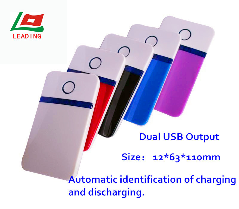 Portable Polymer, 2 USB Port Mobile Power Bank