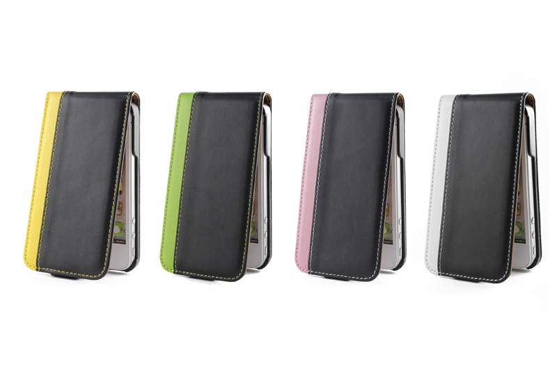 The Mix Color PU Leather Mobile Phone Case for iPhone 5