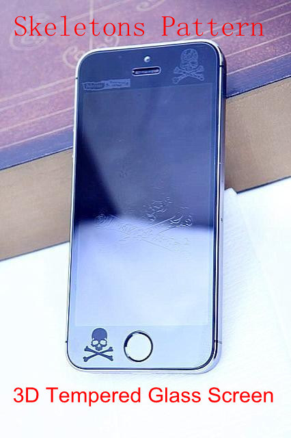 2014 Newest 3D Tempered Glass Film Protection Screen 2.5D 9h for iPhone4/ 5/5s (DSA-IP5-001)