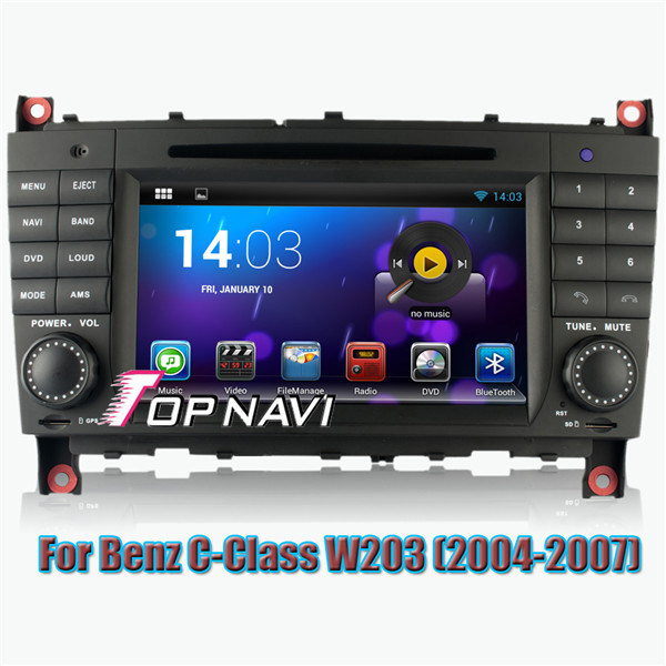 Android 4.4 Quad Core Car DVD Player for Benz C-Class W203 (2004-2007) GPS Navigation