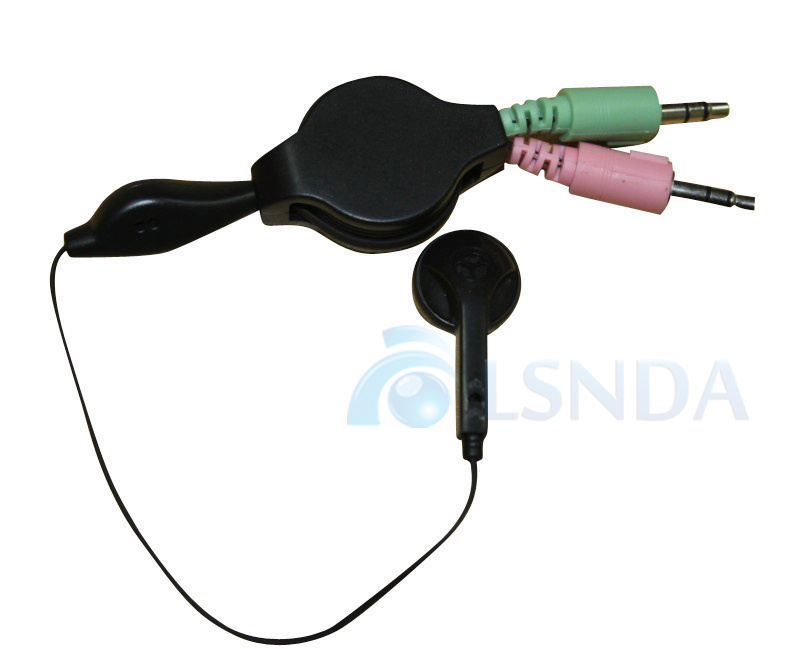 Singe Side Retractable Skype Earphones for Computer