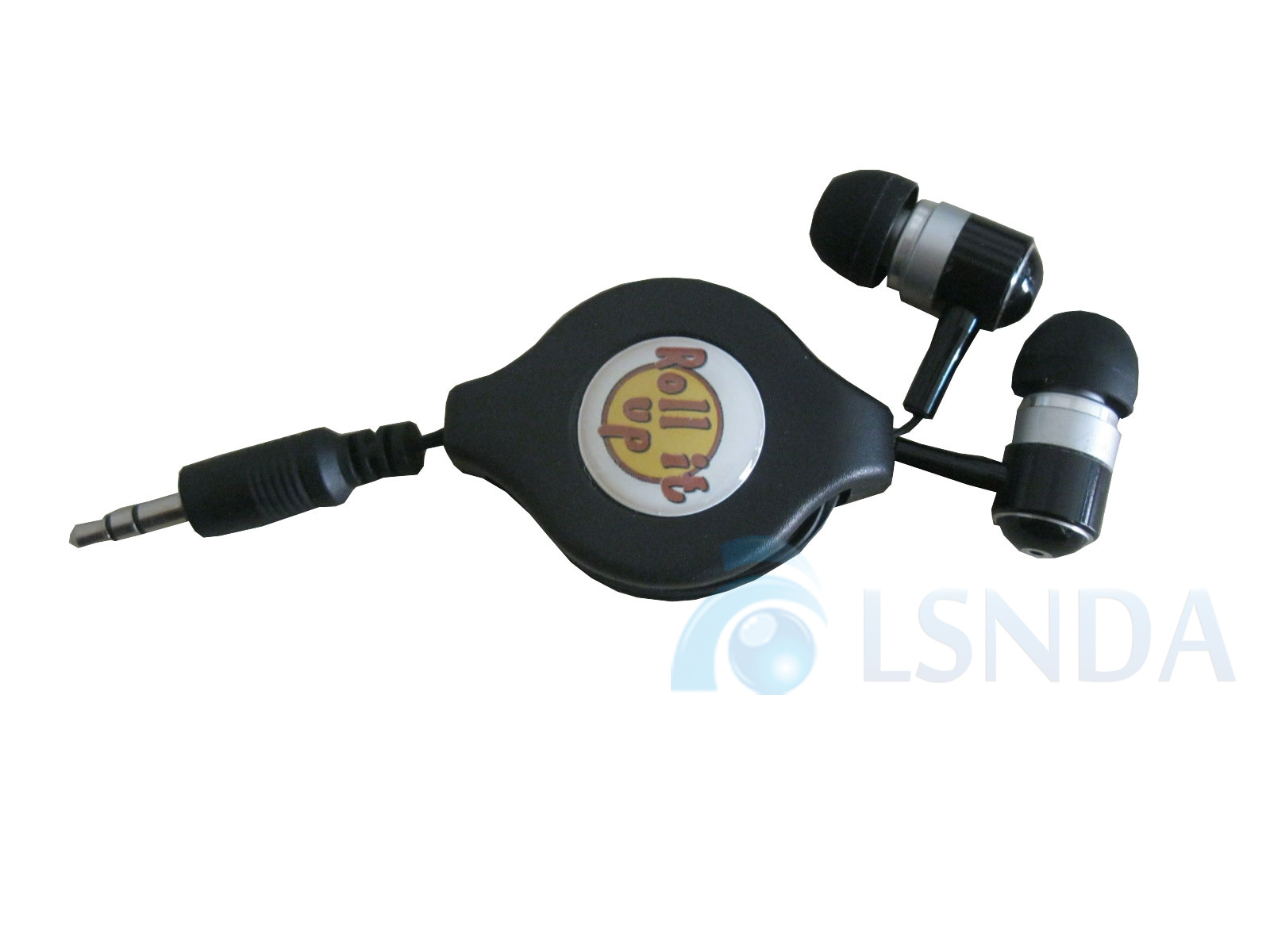 Logo Printed Retractable Small Earphone