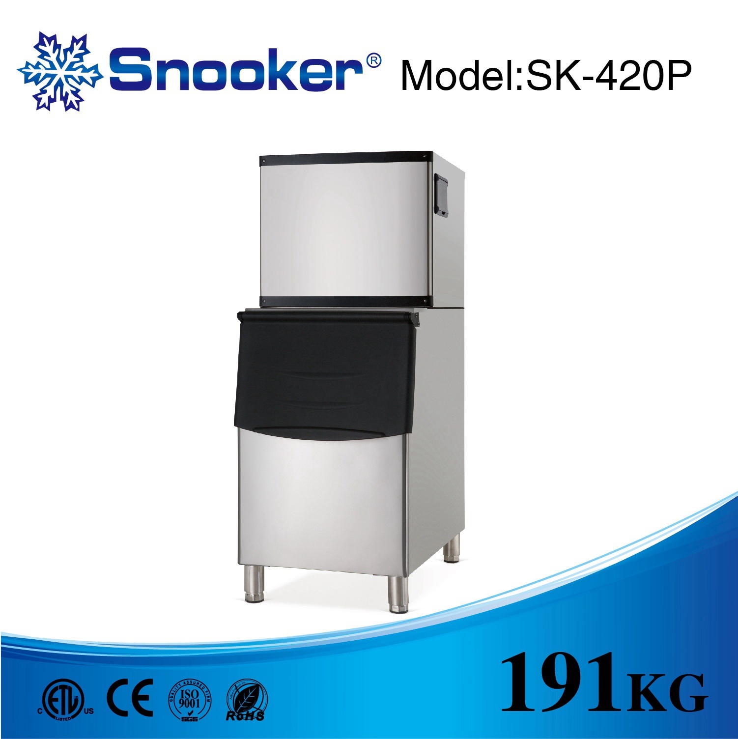 Snooker 191kg/D Ice Block Maker Sk-420p