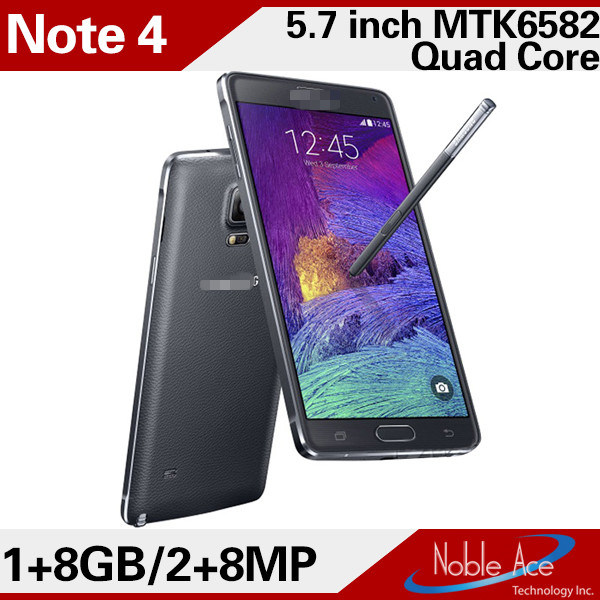 Note 3 Phone Mt6582 Quad Core RAM 512MB ROM 4GB 5.7inch Mobile Phone