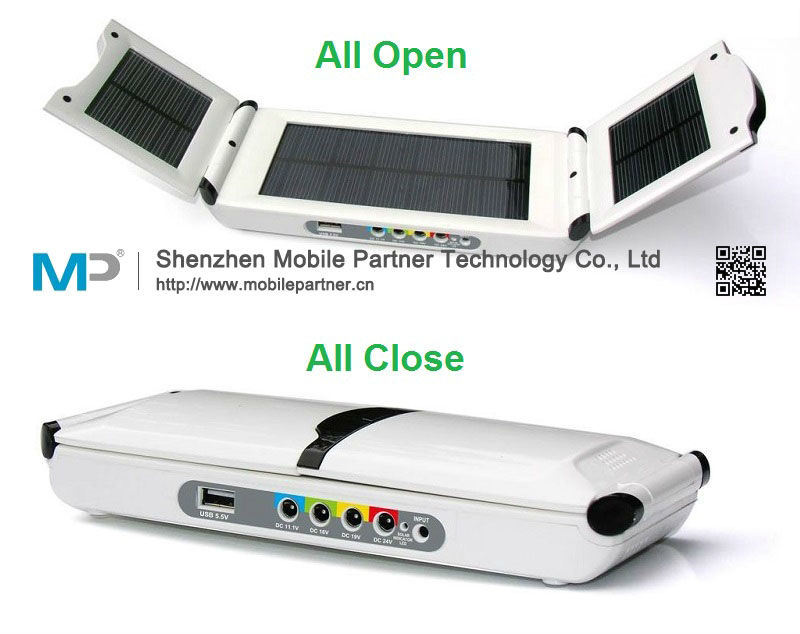 Hot Hight Capacity 12000mAh Foldable Solar Power Bank for Laptop etc.