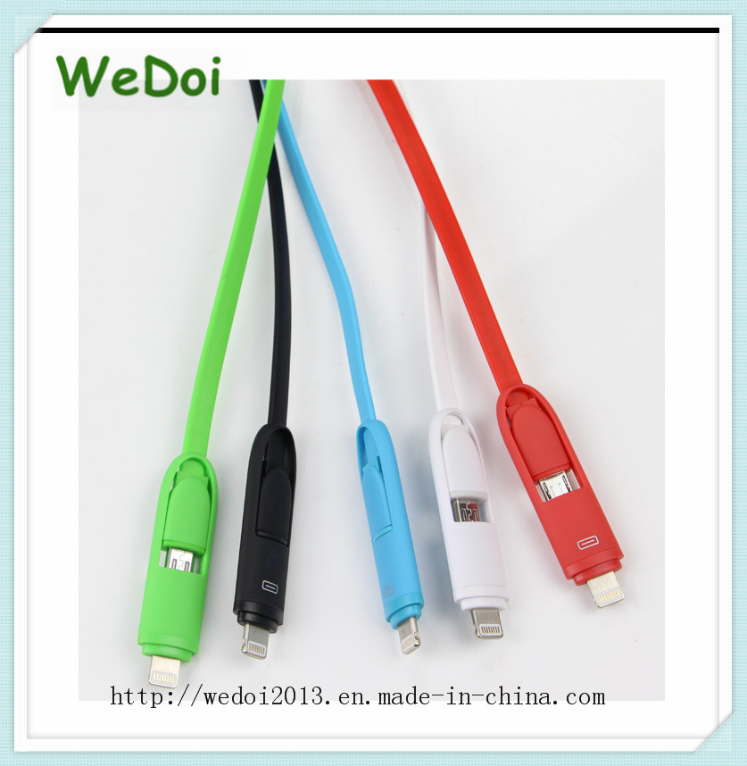 Fast Transfering 2 in 1 Mobile Phone Cable (WY-CA17)