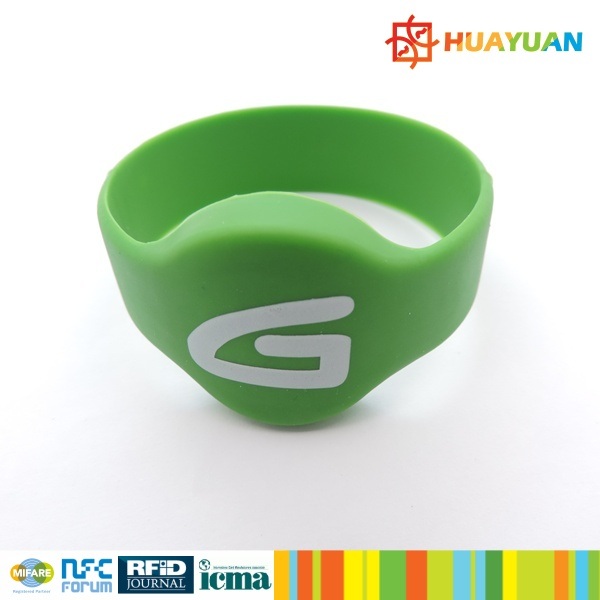 Resort SPA 125kHz EM compatible TK4100 RFID Bracelet with logo printing