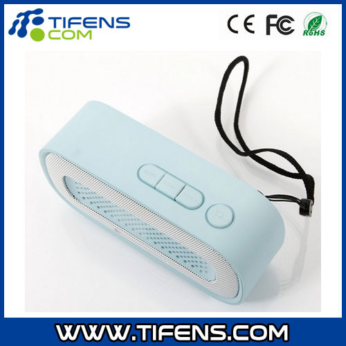 Bluetooth V2.1 Speaker W/ 3.5mm / USB 2.0 / Microphone / FM / TF Sky Blue