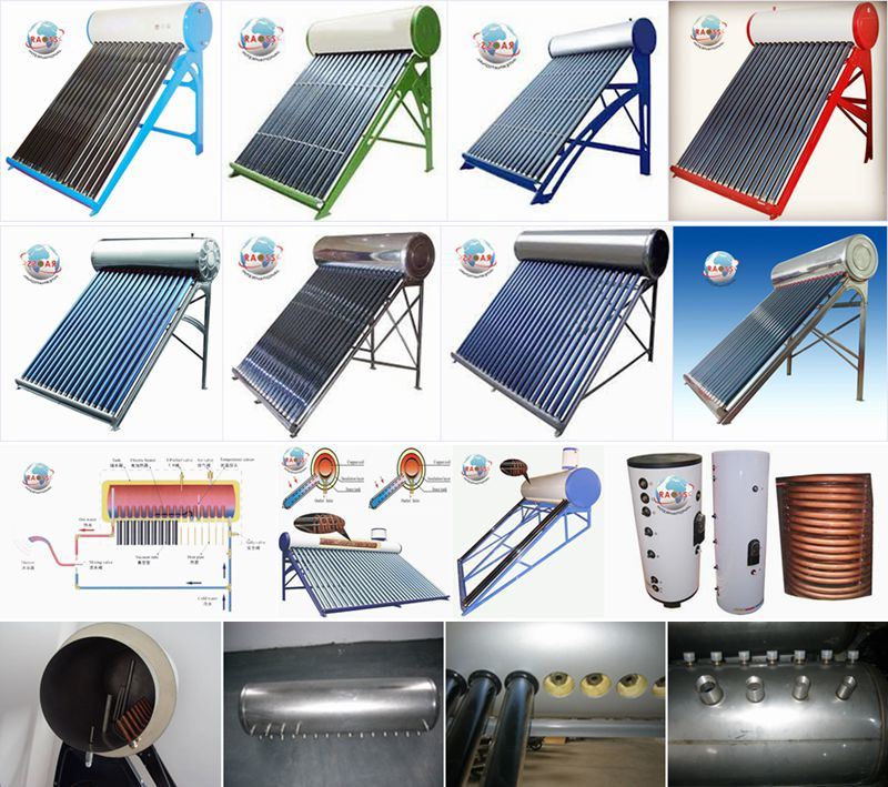 Non Pressure Vacuum Tube Solar Water Heater