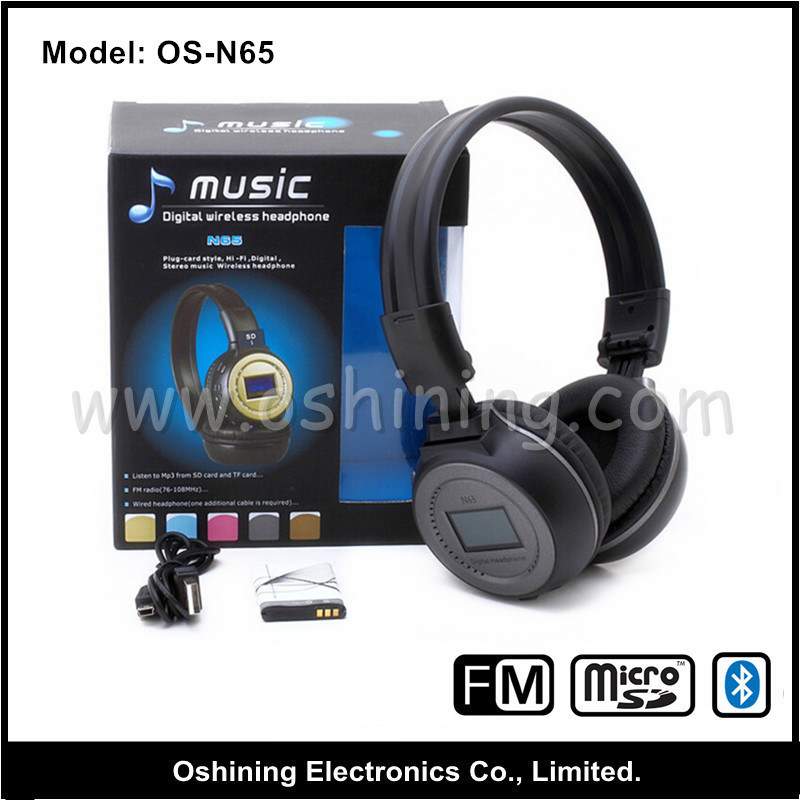 Hi-Fi Bluetooth Headset with Colorful LCD (OS-N65)