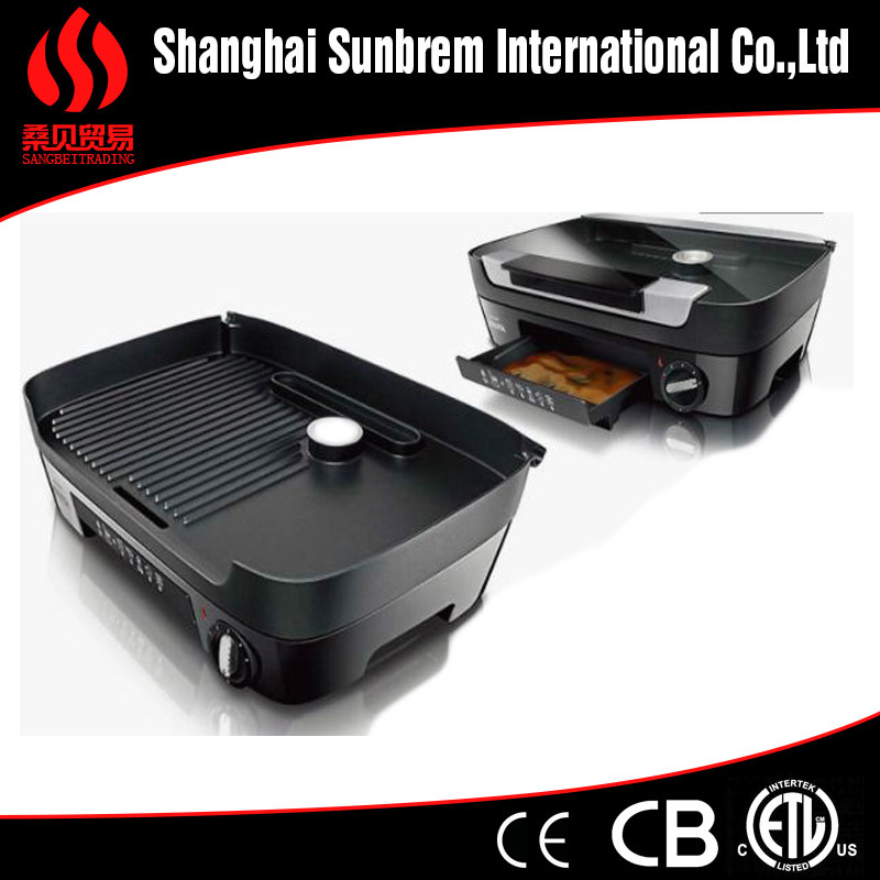 Fully Automatic Stainless Steel Non Stick Coating 1500W Electric Grill