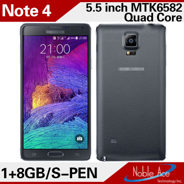 5.5inch Quad Core Note 4 Mobile Phone