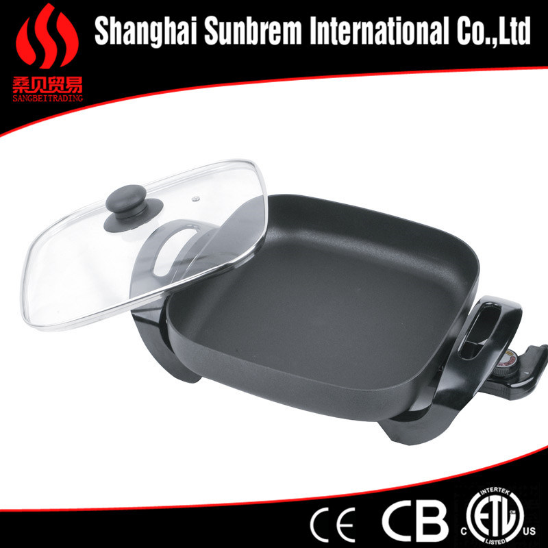 Die-Casting Aluminium Ceramic Coating Electrical Skillet Kitchen Appliance