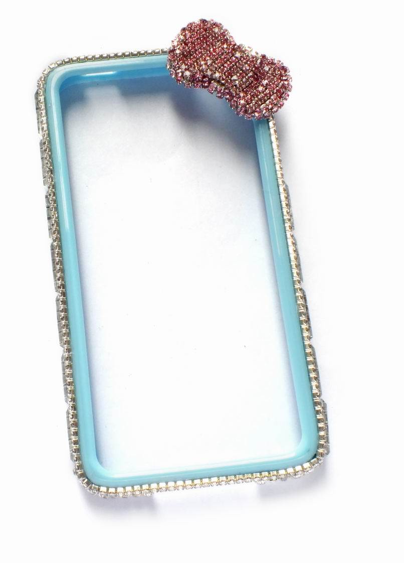 Shiny Bowknot for iPhone Round Protective Case