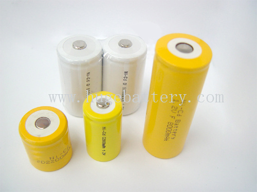 1.2V 4/5AAA 7/5AAA N 1/3AA 1/3A 2/5AA NiCd Single Battery