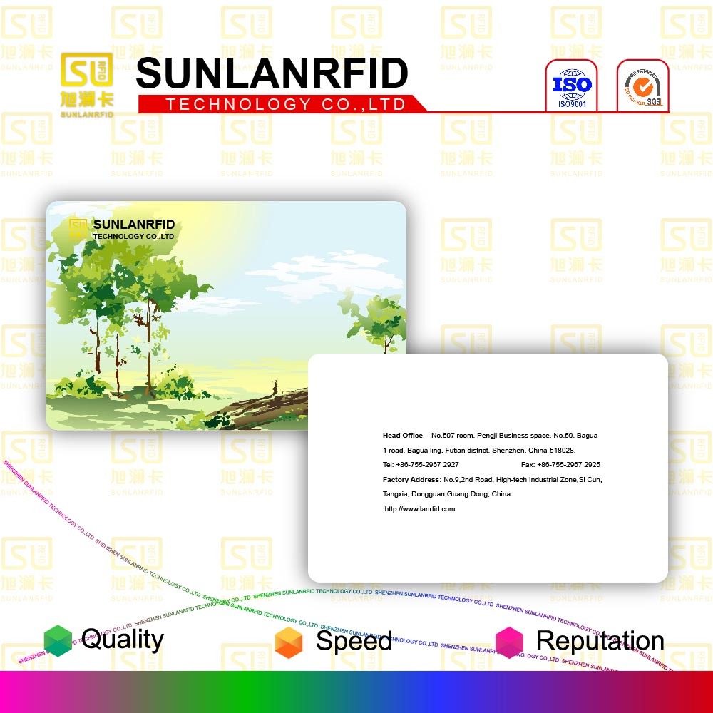 Visual Card with Customer Design with Laser Mark/ QA Code (SL-1560)