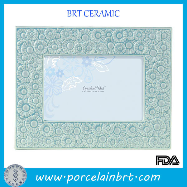 Simple Light Blue Square Poster Frame