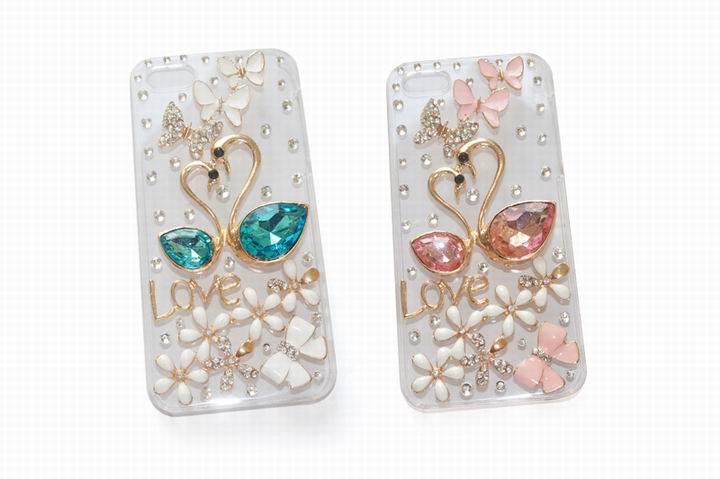 Bling Bling Swan Mobile Phone Case for 5g (MB1084)