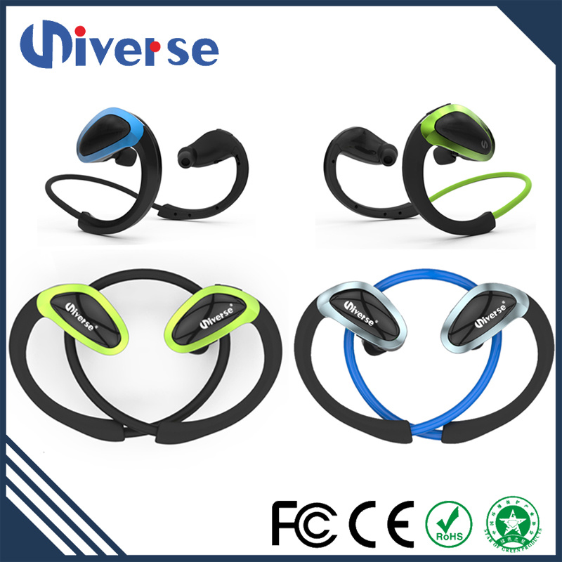 Noise Cancelling Shenzhen Waterproof Stereo Wireless Headset for MP3 Songs