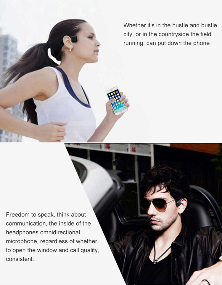 Wireless Bluetooth Earphone for Mobile Phones, Wireless Bluetooth Bone Conduction Earpone for iPhone