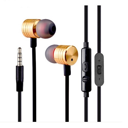 Fashion Metal Mobile Phone Stereo Earbuds Earphone (EM-590)