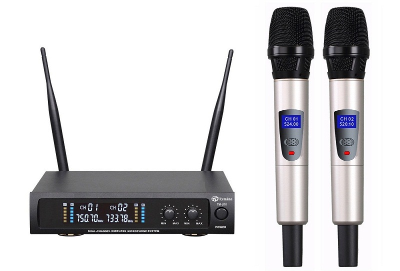 Tymine UHF Dual Channel Metal Wireless Microphone TM-U10