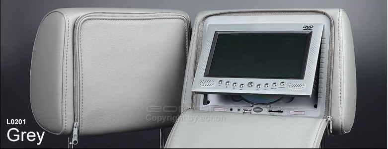 Car Headrest DVD with Zipper Cover Model Sk-HD700aq