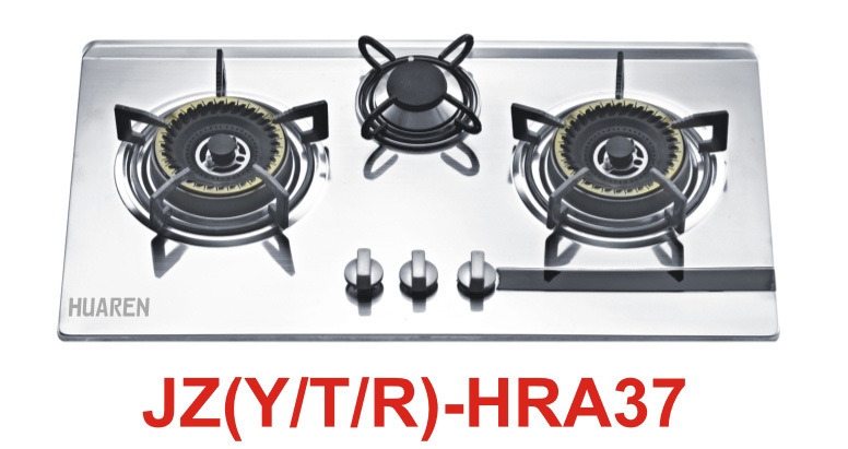 Stainless Steel Three Burner Gas Stove (HRA37)