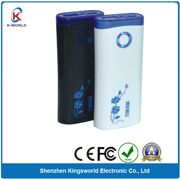 Plastic Power Bank 5600mAh with Custom Printing