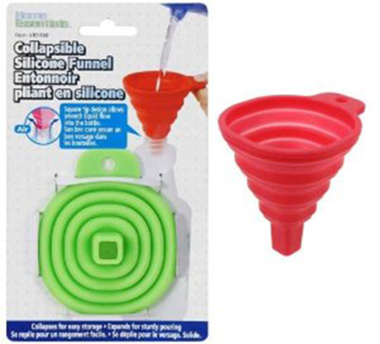 Icicle Green Silicone Collapsible Funnel Foldable Funnel for Liquid Transfer