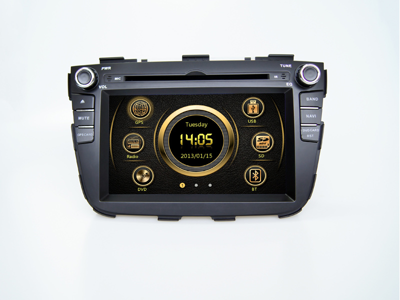 Car Navigation Screen 2DIN DVD Car Player KIA Sorento 2013 (AST-7064)