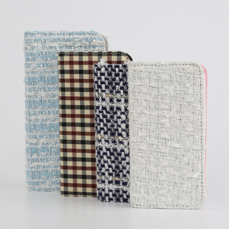 2015 Fabric Texture Flip Leather Mobile Phone Case with Card Slot for iPhone 6plus