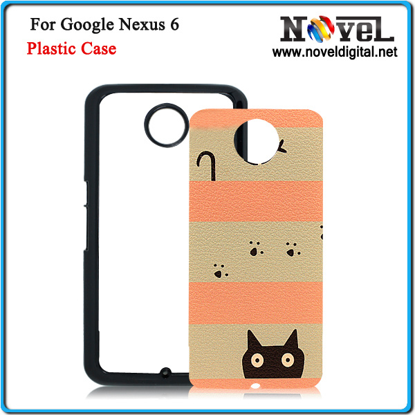 New Sublimation Plastic Phone Cover for Moto Google Nexus 6