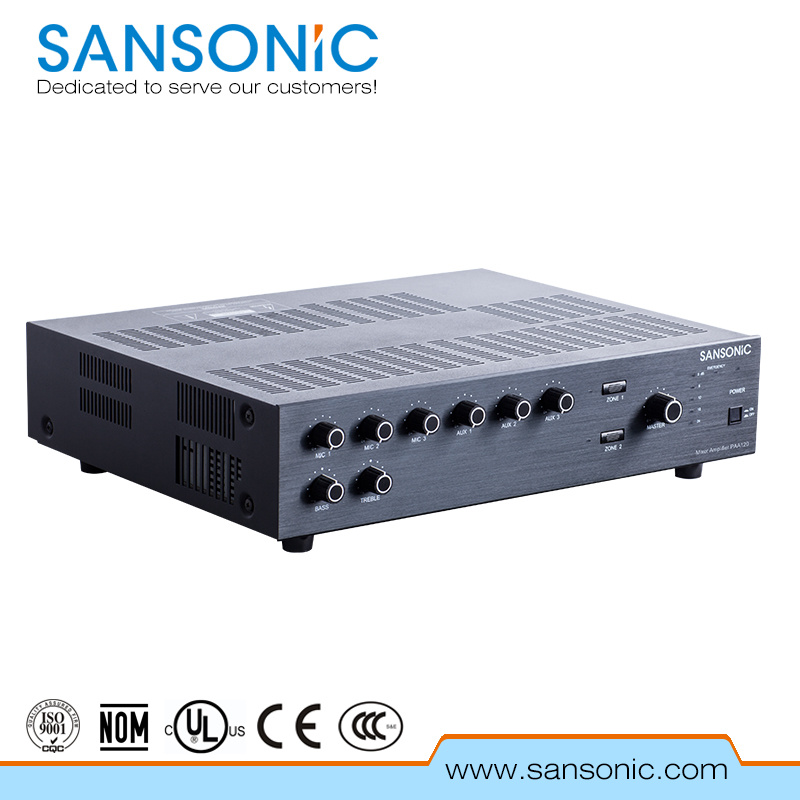 120W PRO Mixer Amplifier for Commercial (PAA120)