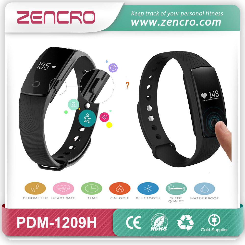 Waterproof Touch Screen Bluetooth Heart Rate Smart Wristband