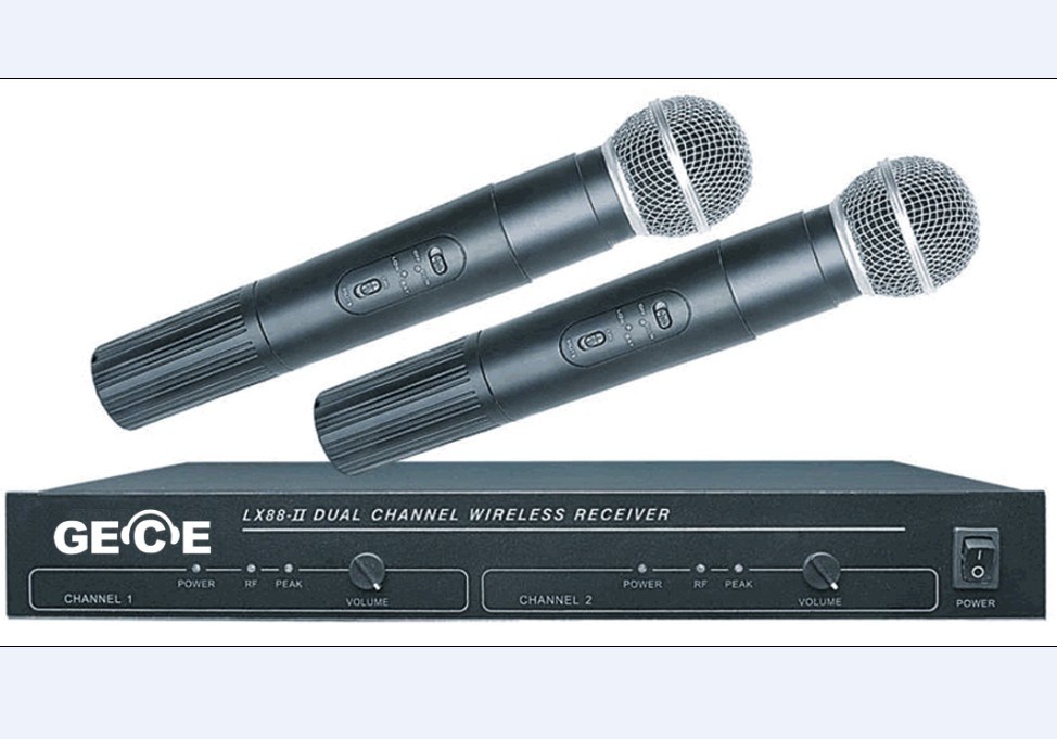 Professional Wireless Microphone Lx-88-2