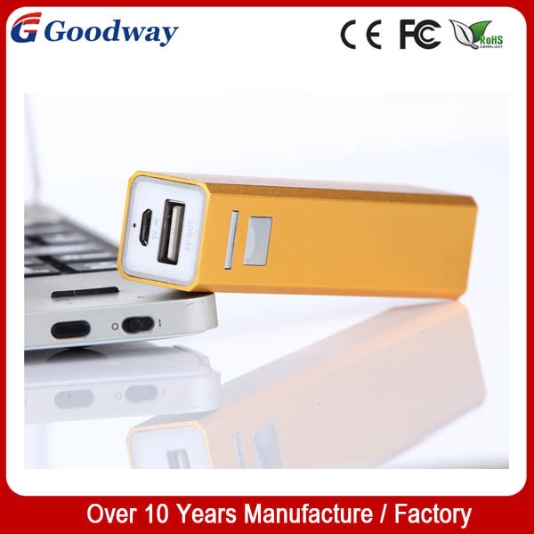 Portable 2600mAh Phone Accessories/Metal Mobile Power Bank