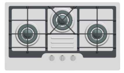 Hot Selling 3 Burners Built in Gas Stove