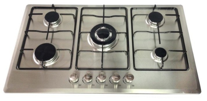 5 Burners Stainless Steel Gas Stove/Gas Hob/Gas Cooker