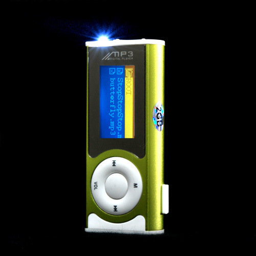 1GB OLED MP3 Player with Clip Small LED Light (AE-BR-M33)