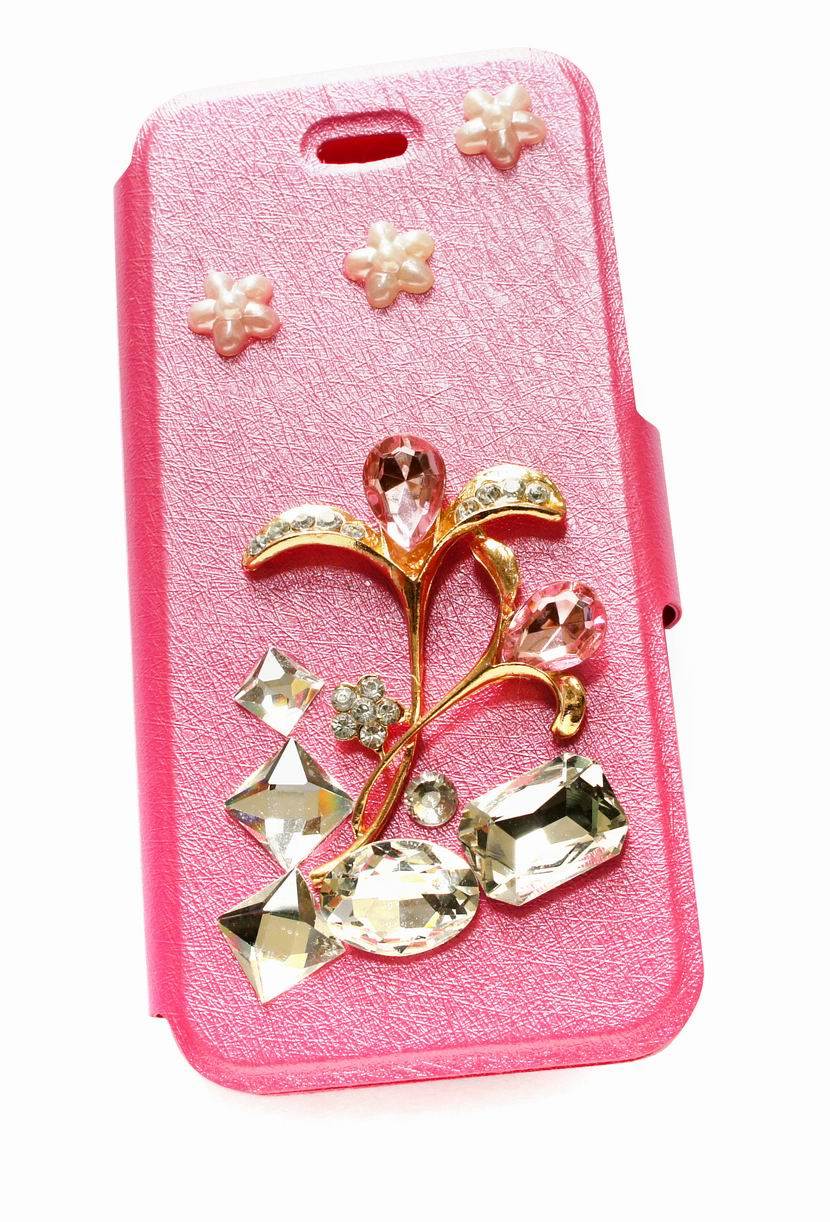 New Diamond Decoration PU Leather Cover