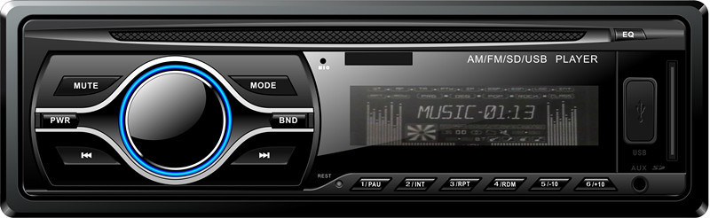 Auto MP3 Player with Aux, FM Radio, USB, SD/MMC Card