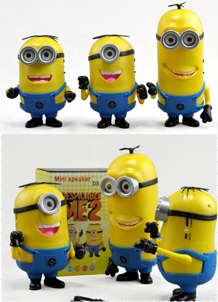 Hotsale Minion Speaker; Mini TF Card Speaker, MP3 Speaker