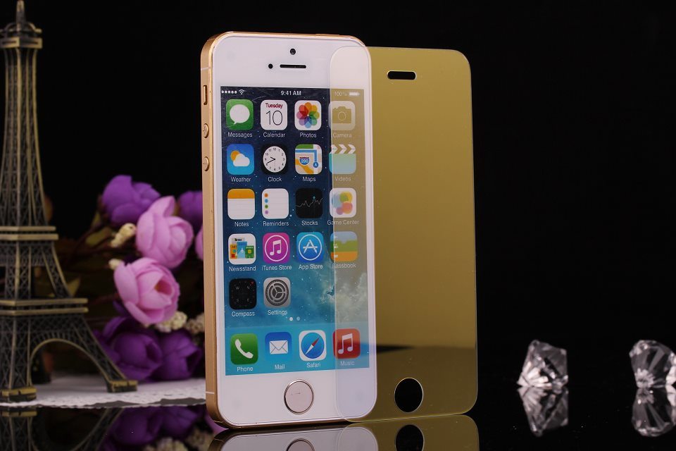 Colorful Tempered Glass Screen Protector for iPhone 5/5s/5c