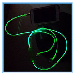 Kpt EL Wire Glowing Lighting Earphone