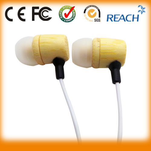 Wood Earphone Bamboo Two Way Radio Headsets